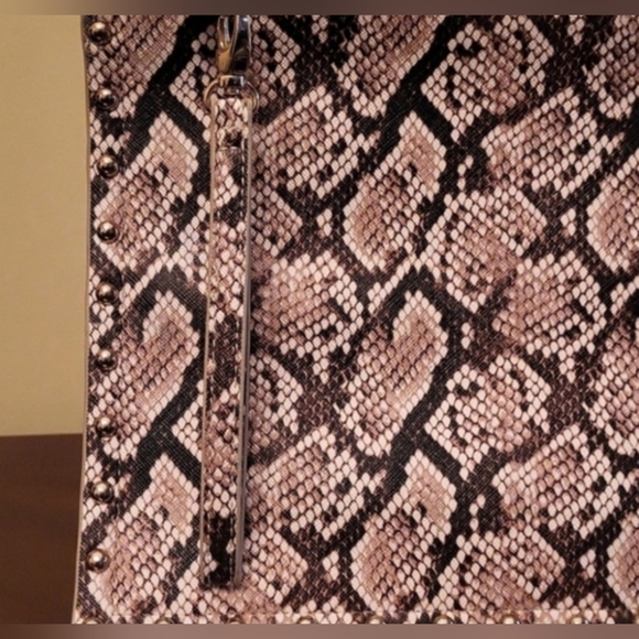 White House Black Market Snake Pattern Clutch/ Wristlet - Picture 2 of 5